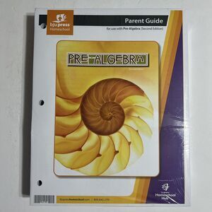 BJU Press Bob Jones Homeschool Curriculum Pre Algebra Parent Guide 2nd Edition